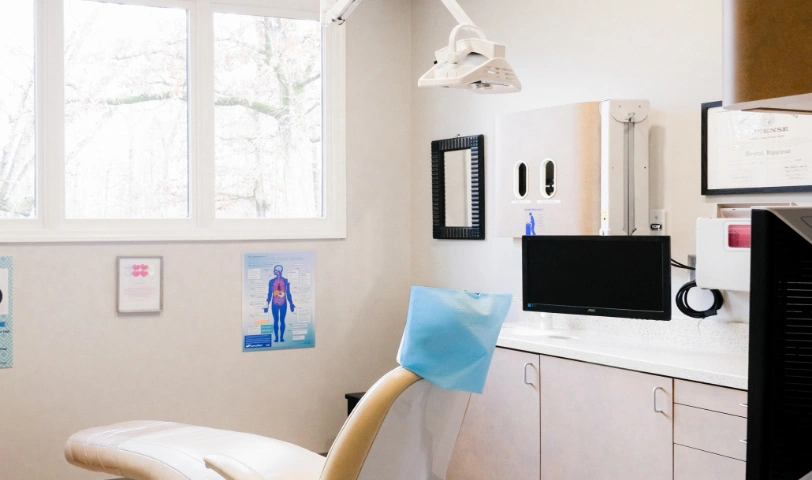 inside look at a dental exam room at Strive Dental Studio